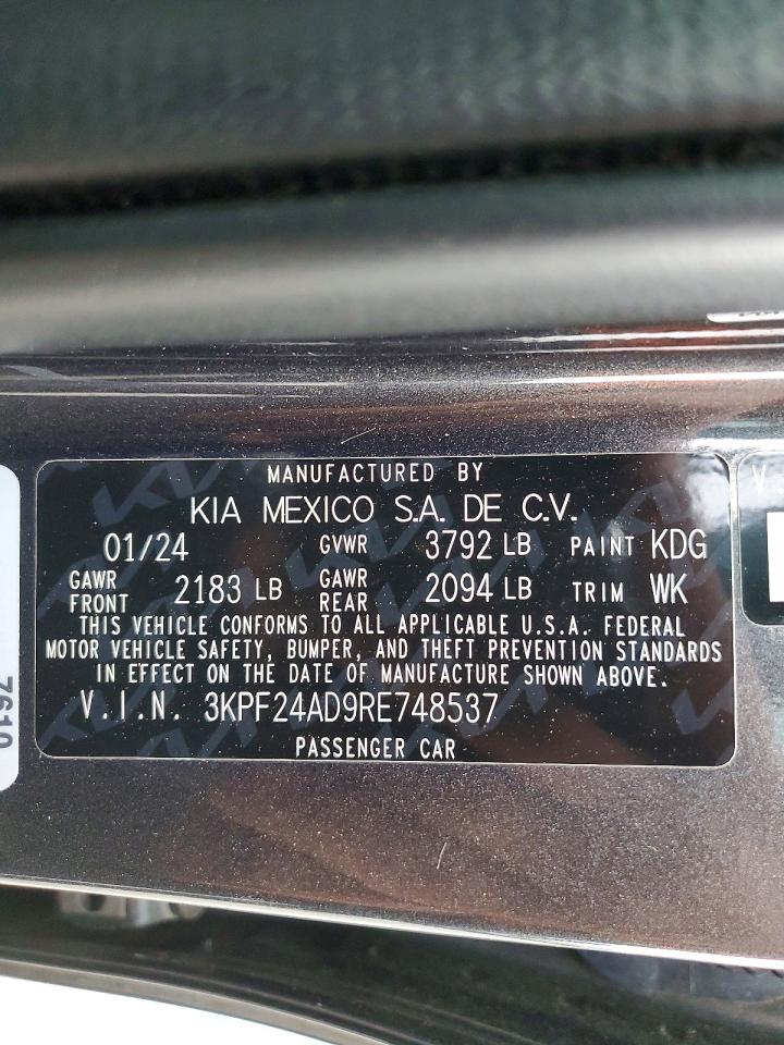 2024 KIA FORTE LXS photo 23