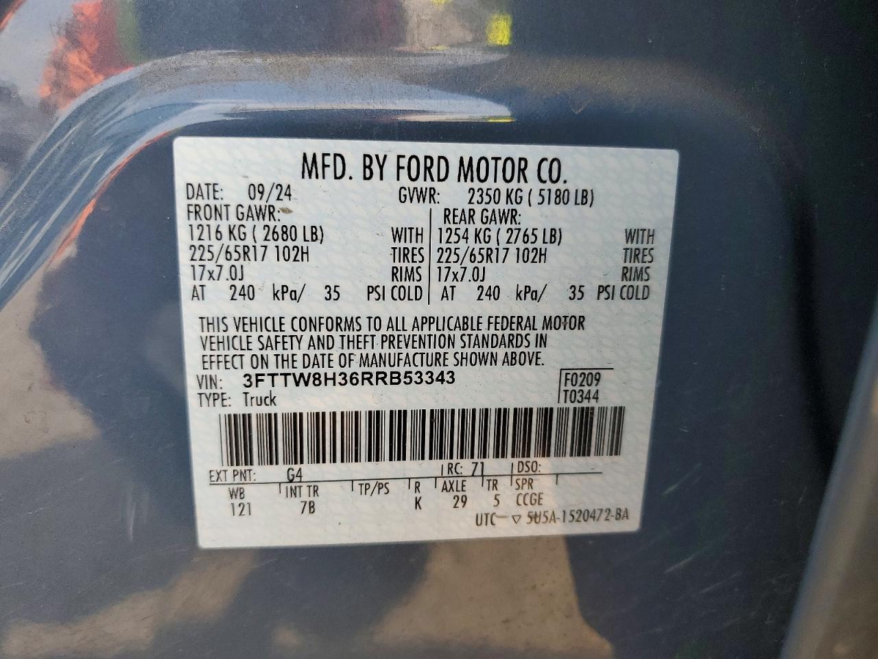 2024 FORD MAVERICK XLT photo 37