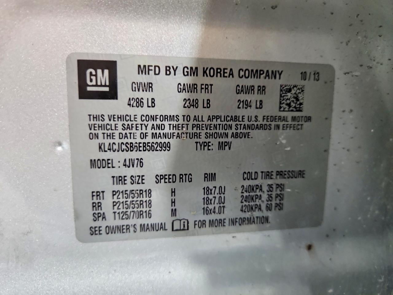 2014 BUICK ENCORE photo 25