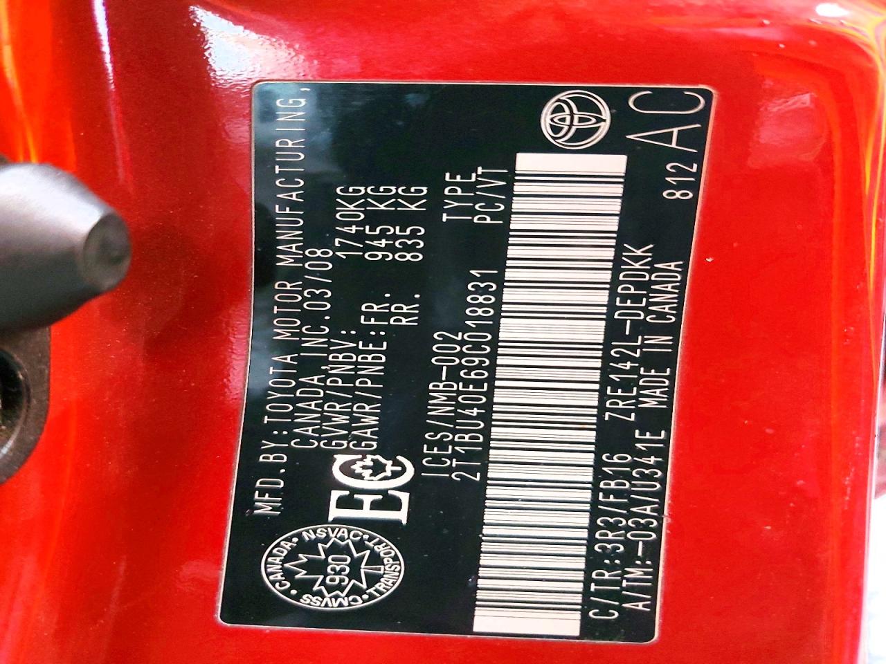 2009 TOYOTA COROLLA BASE photo 25