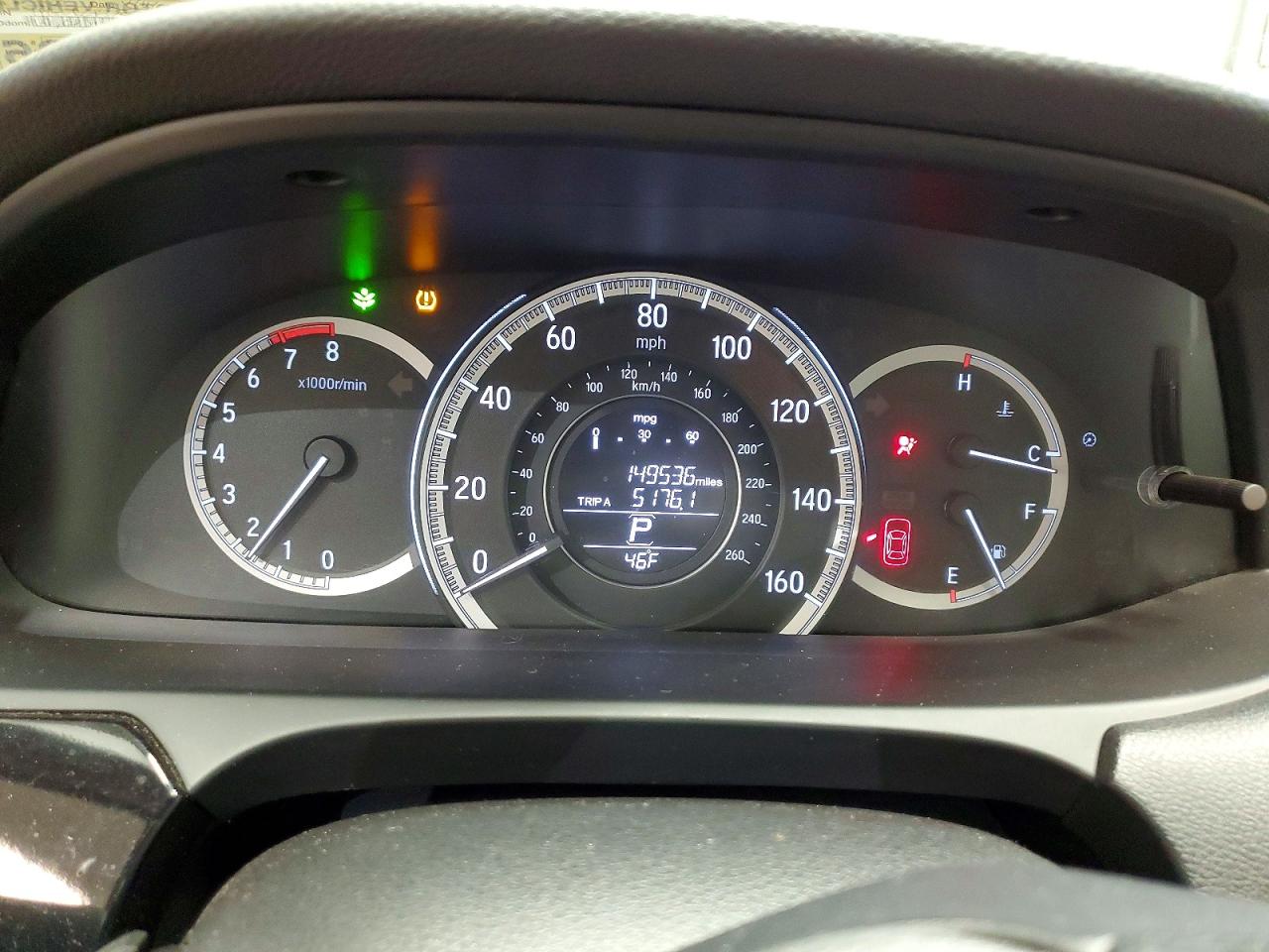 2016 HONDA ACCORD LX photo 9