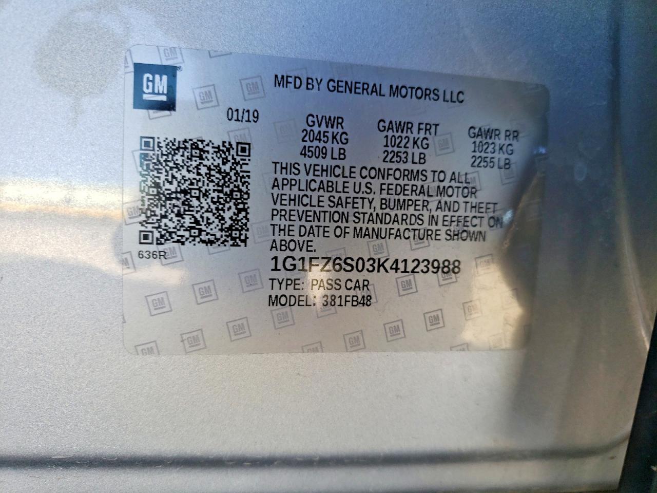 2019 CHEVROLET BOLT EV PREMIER photo 37