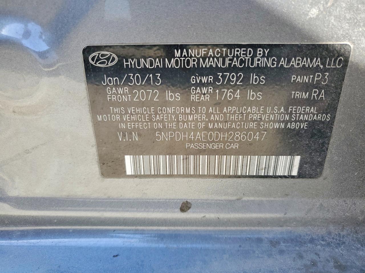 2013 HYUNDAI ELANTRA LIMITED photo 37