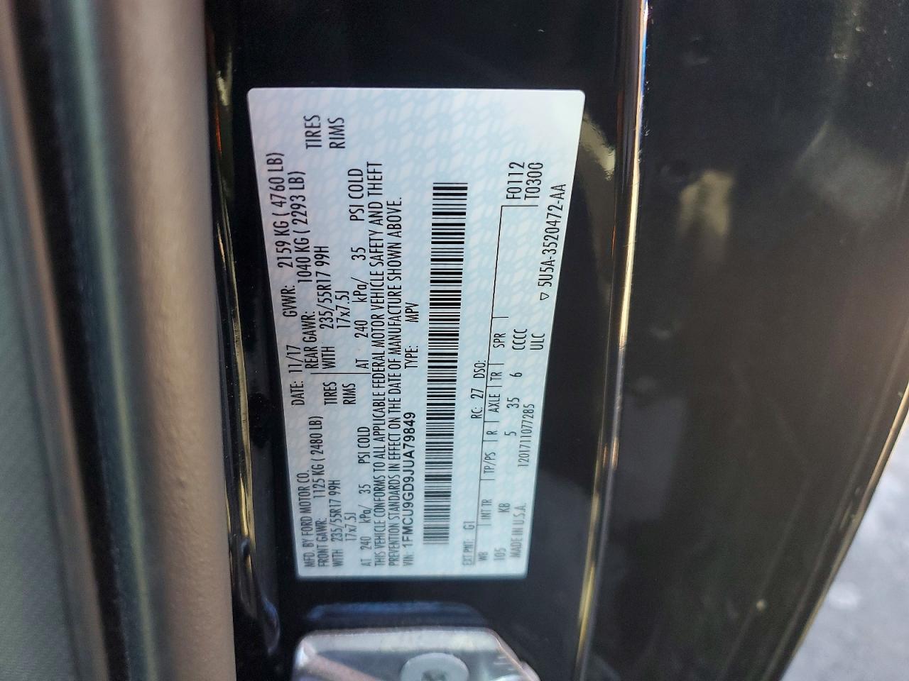 2018 FORD ESCAPE SE photo 13