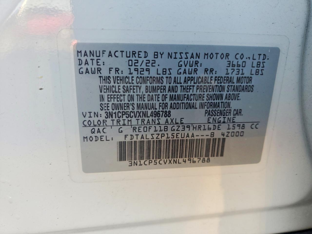 2022 NISSAN KICKS SV photo 25