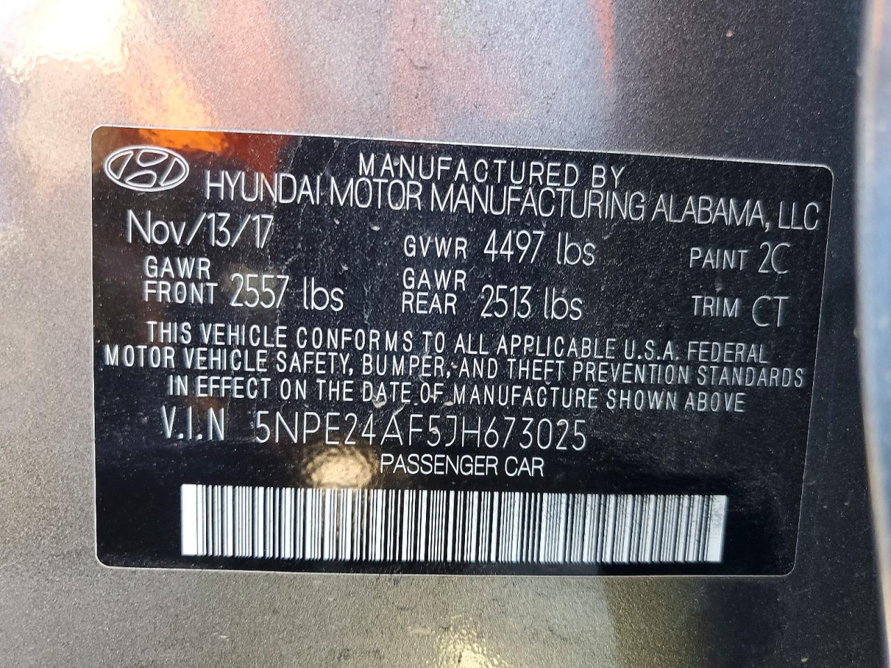 2018 HYUNDAI SONATA SE photo 25