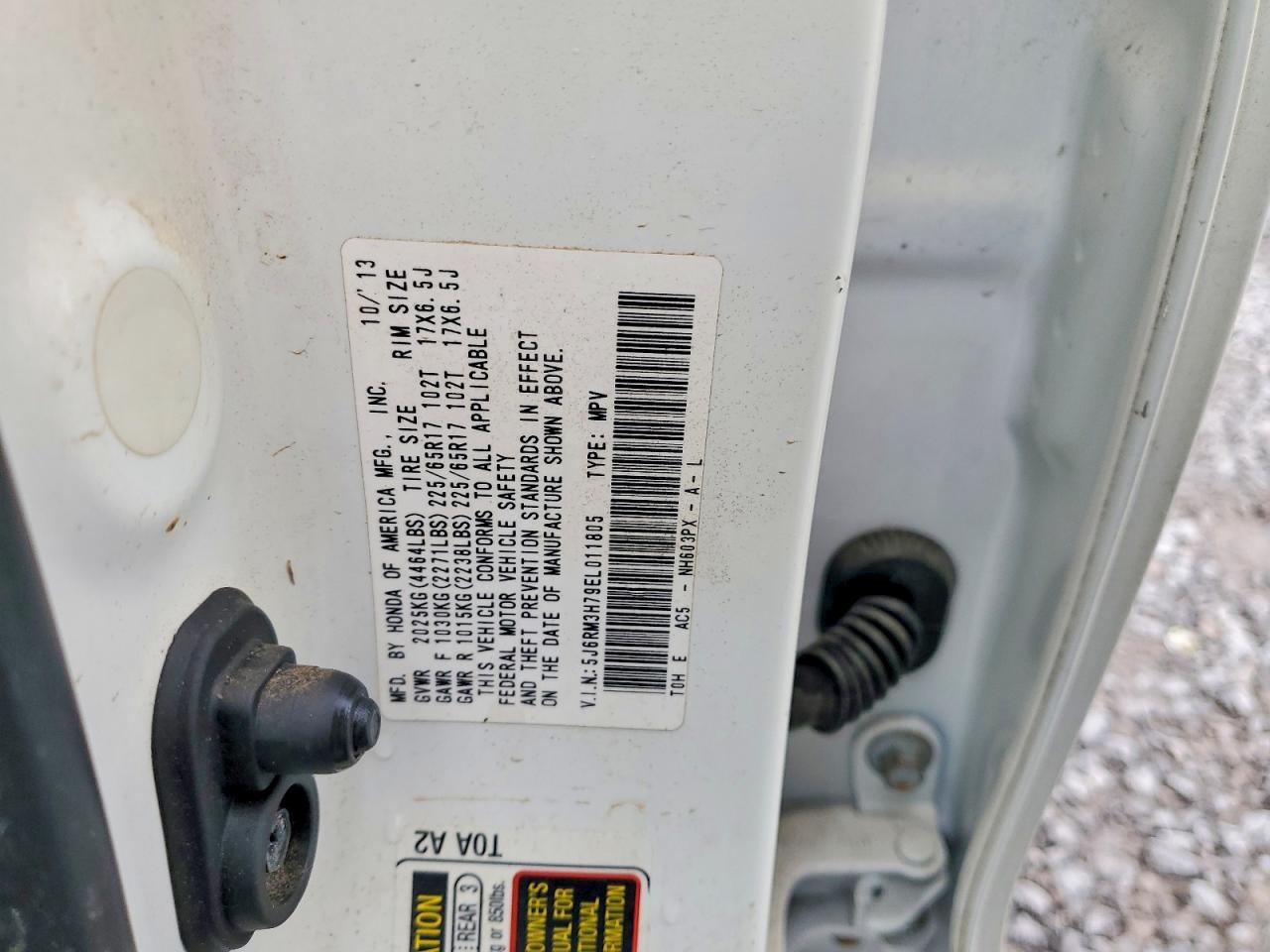 2014 HONDA CR-V EXL photo 37