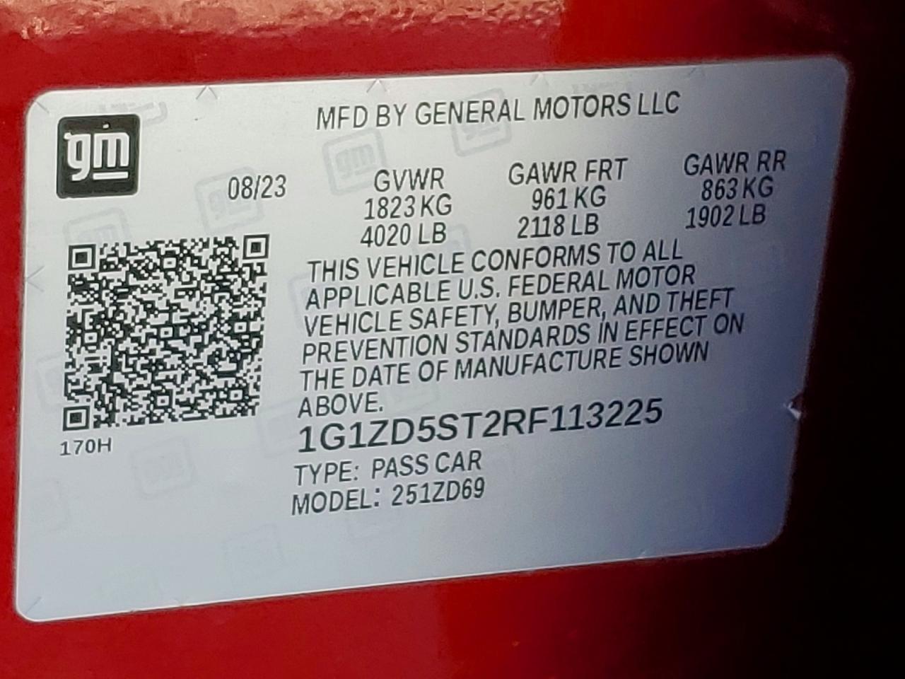 2024 CHEVROLET MALIBU LT photo 13