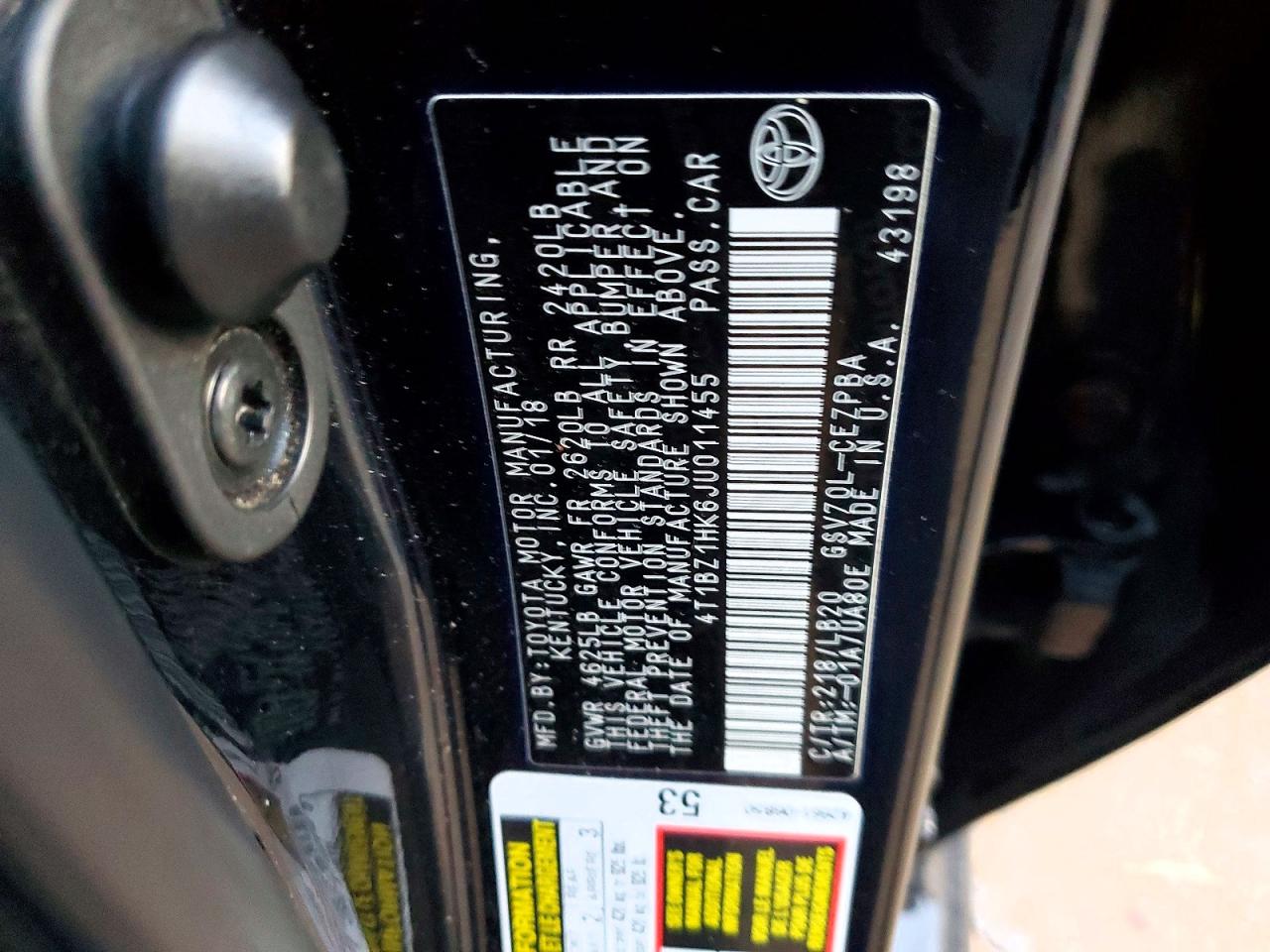 2018 TOYOTA CAMRY XSE V6 photo 23