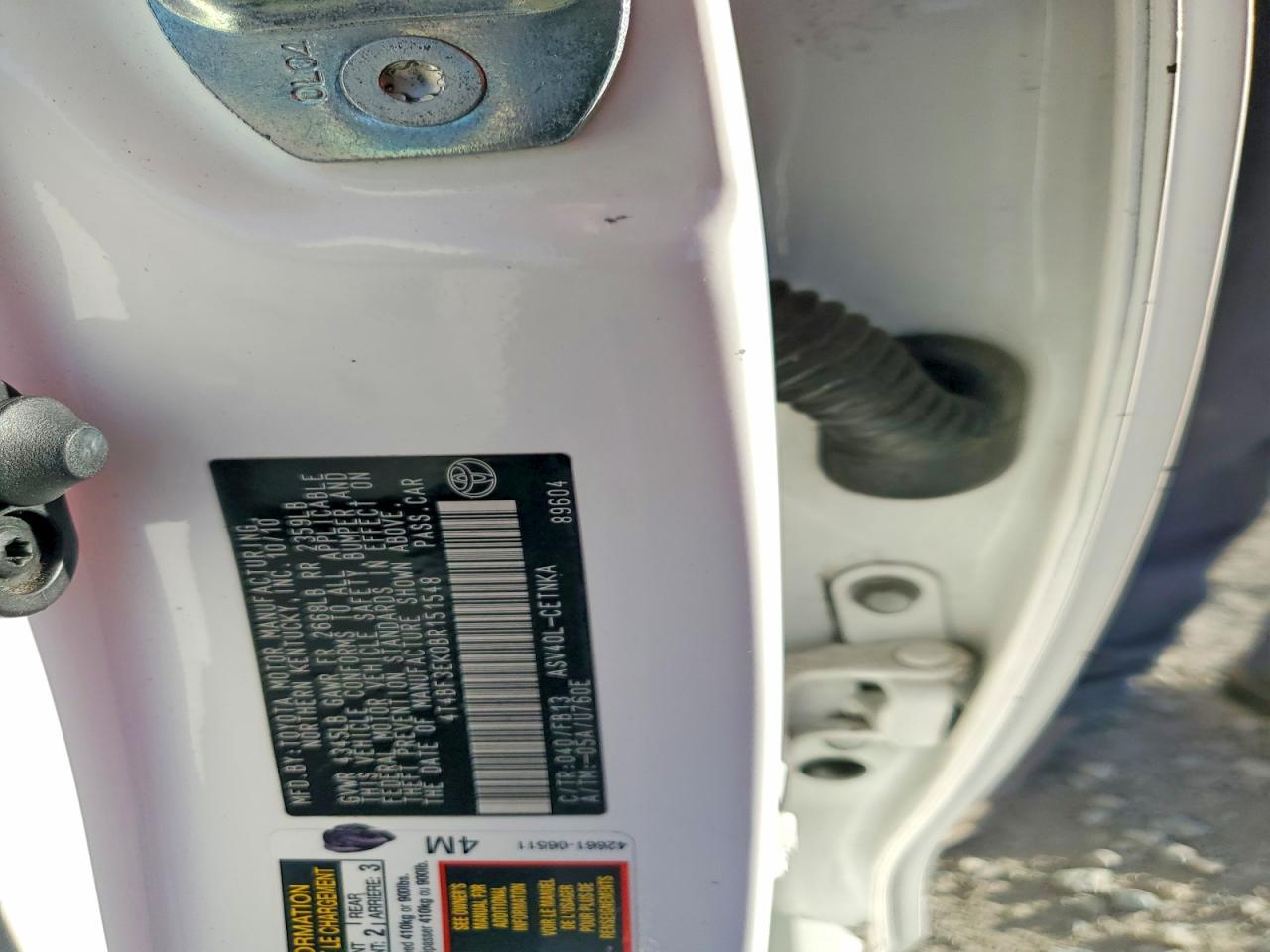 2011 TOYOTA CAMRY LE photo 45