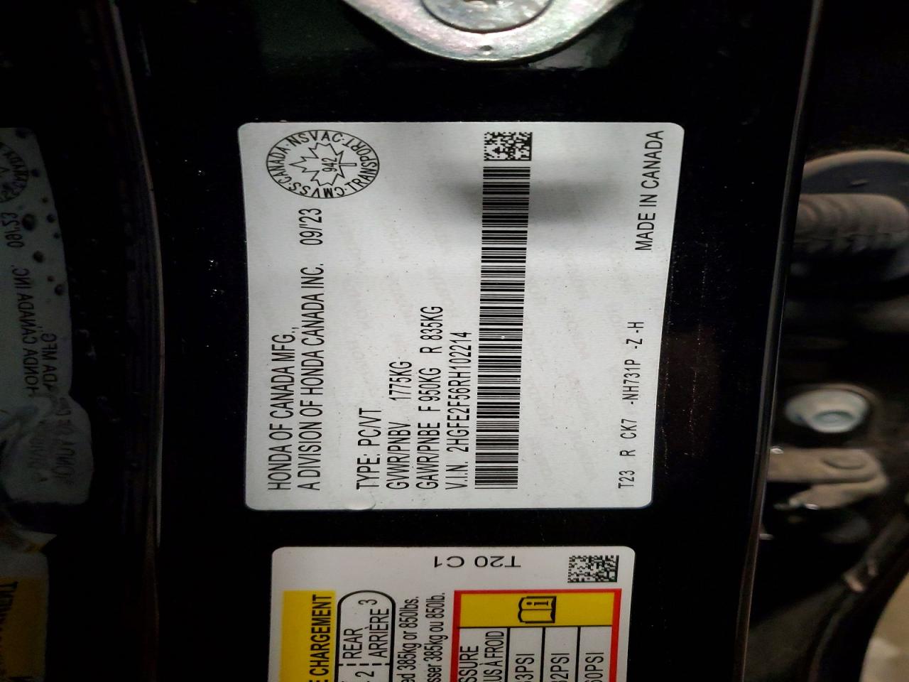 2024 HONDA CIVIC SPORT photo 25