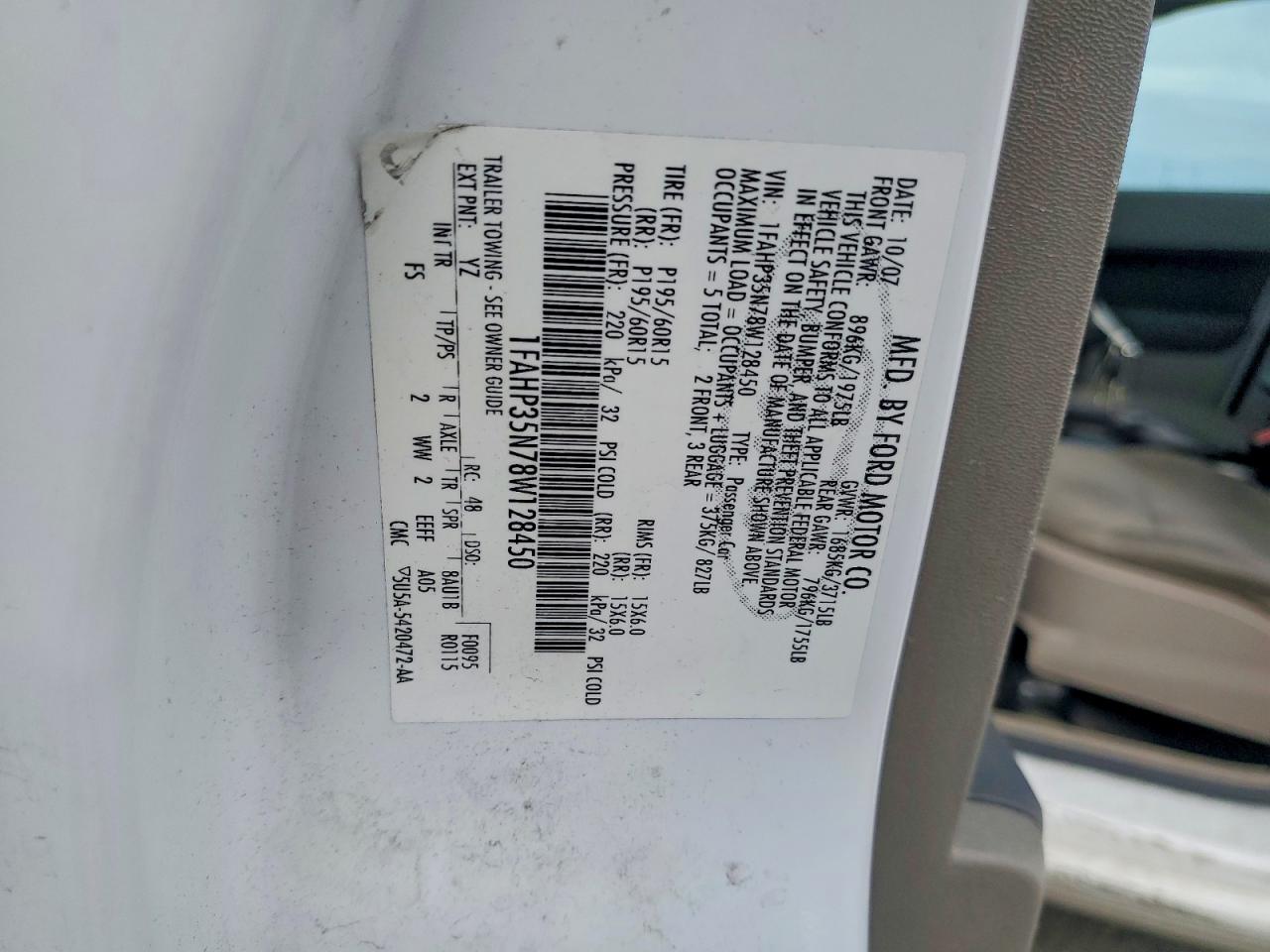 2008 FORD FOCUS SE photo 12