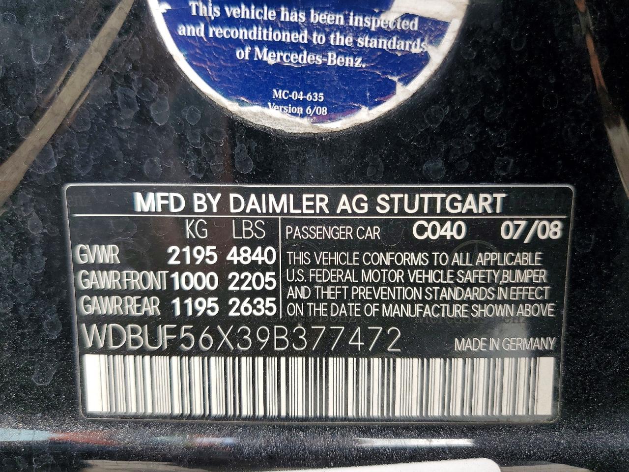 2009 MERCEDES-BENZ E 350 photo 12
