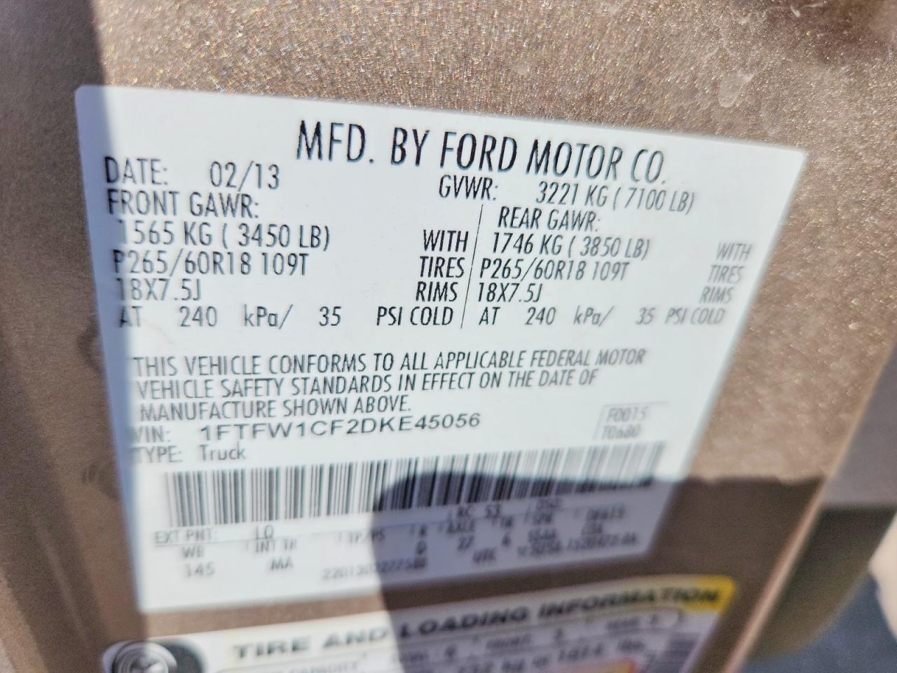 2013 FORD F150 SUPERCREW photo 23