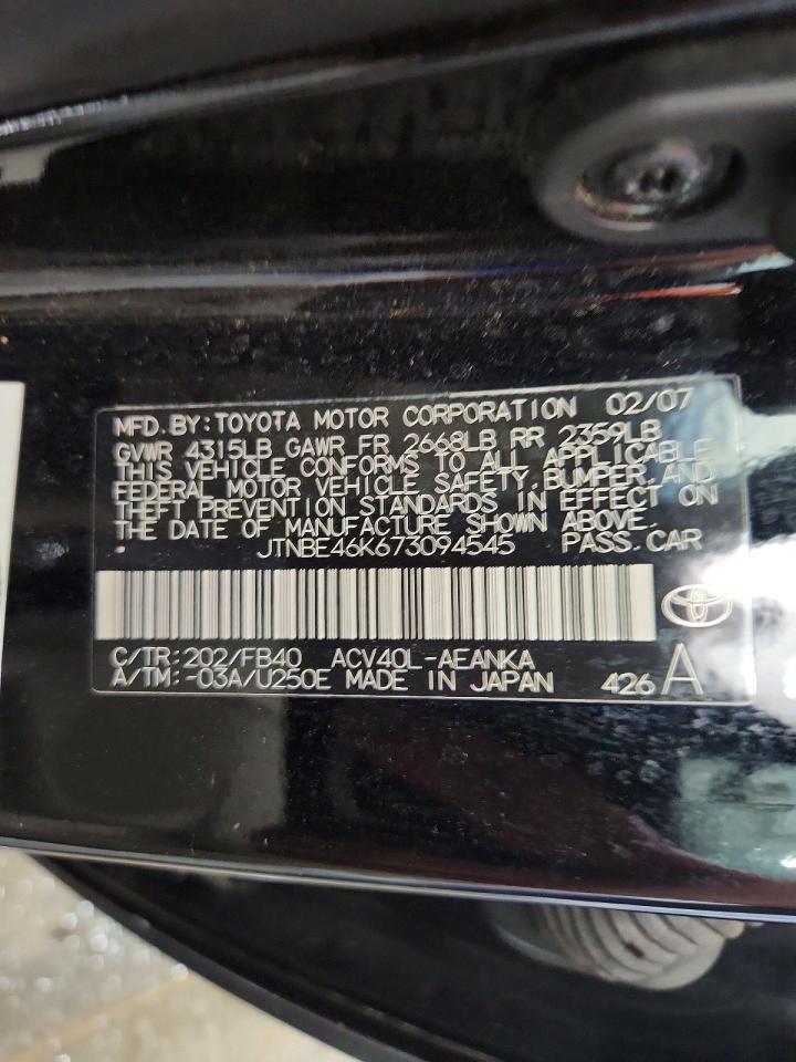 2007 TOYOTA CAMRY CE photo 23