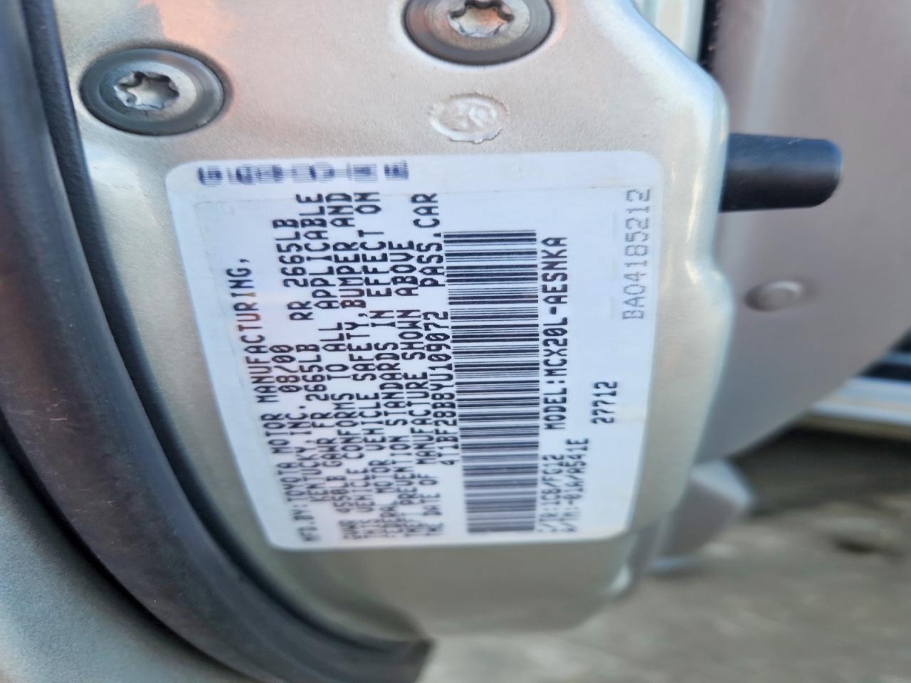 2000 TOYOTA AVALON photo 12