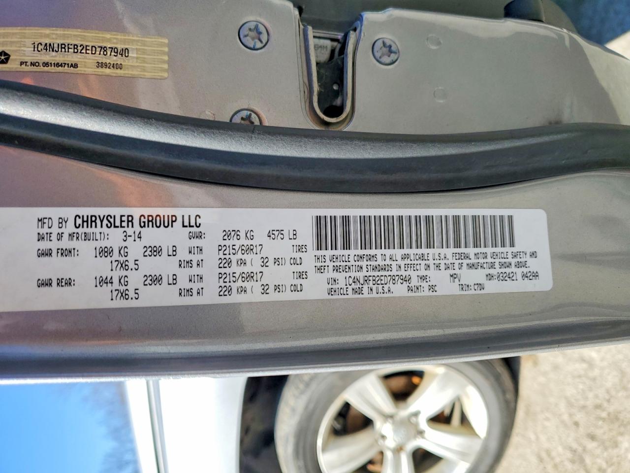 2014 JEEP PATRIOT LATITUDE photo 13