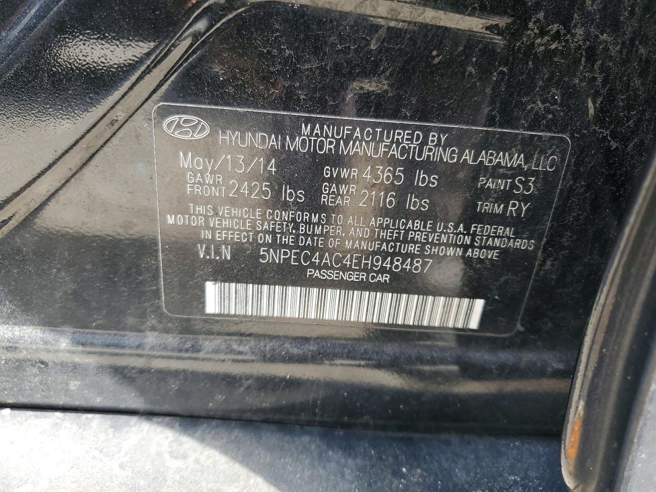 2014 HYUNDAI SONATA SE photo 34
