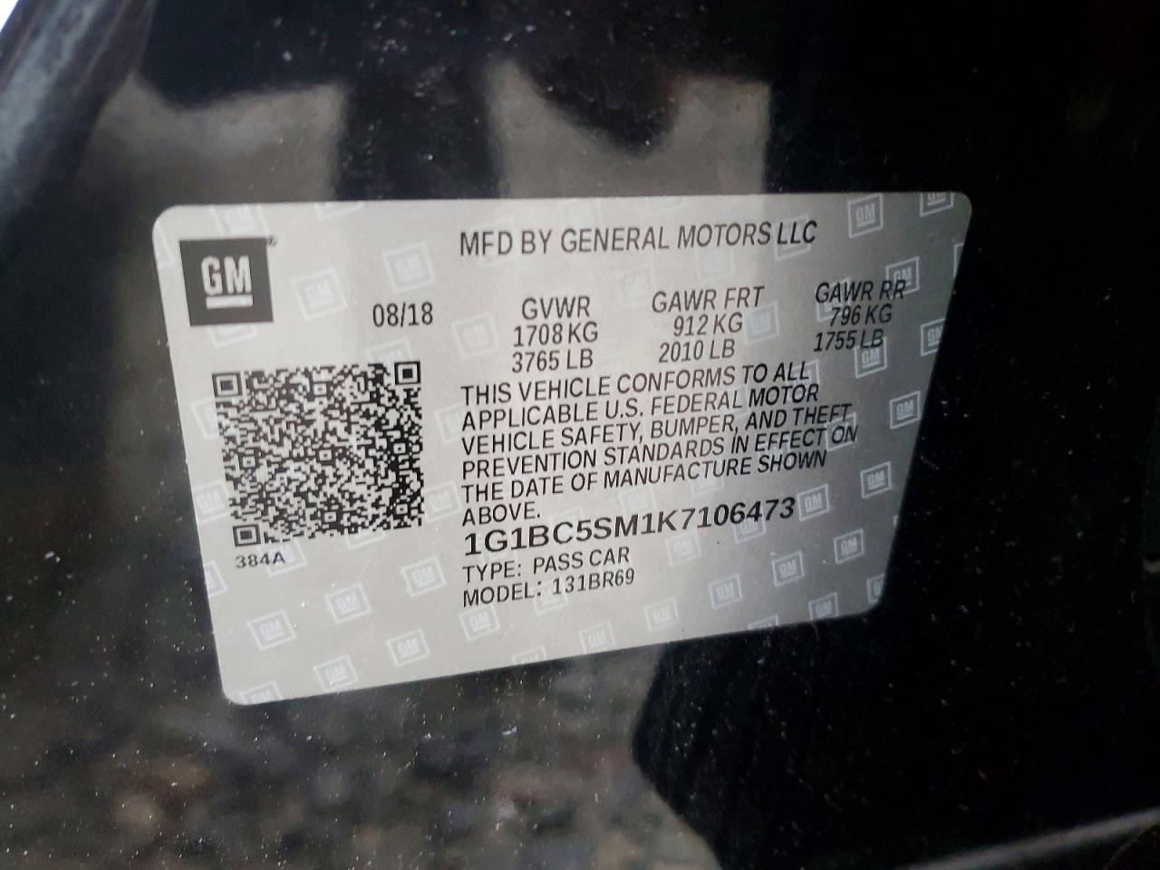 2019 CHEVROLET CRUZE LS photo 34