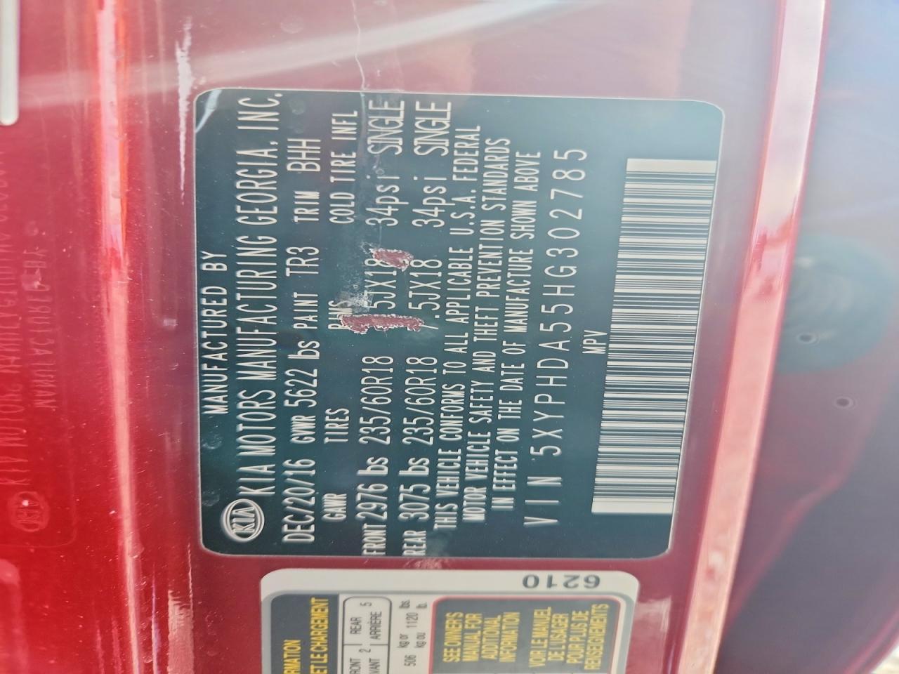 2017 KIA SORENTO EX V6 photo 13