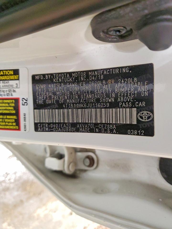 2018 TOYOTA CAMRY SE photo 37