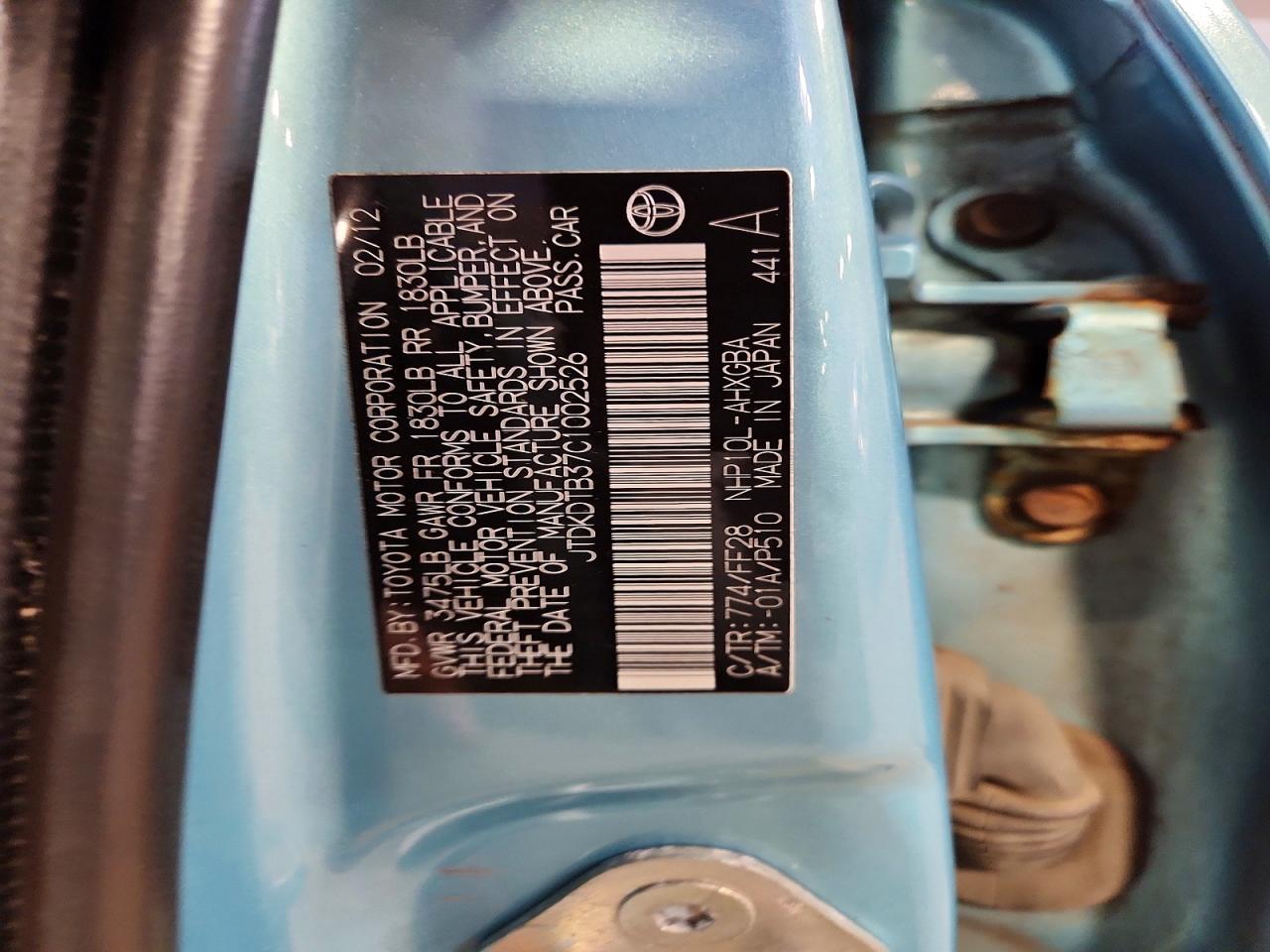 2012 TOYOTA PRIUS C THREE photo 23