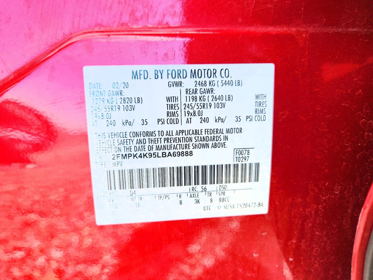 2020 FORD EDGE TITANIUM photo 25