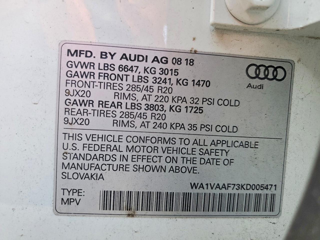 2019 AUDI Q7 PRESTIGE photo 13