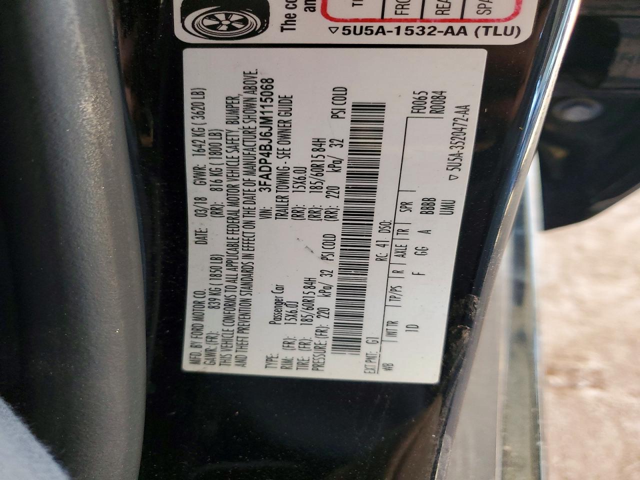 2018 FORD FIESTA SE photo 25