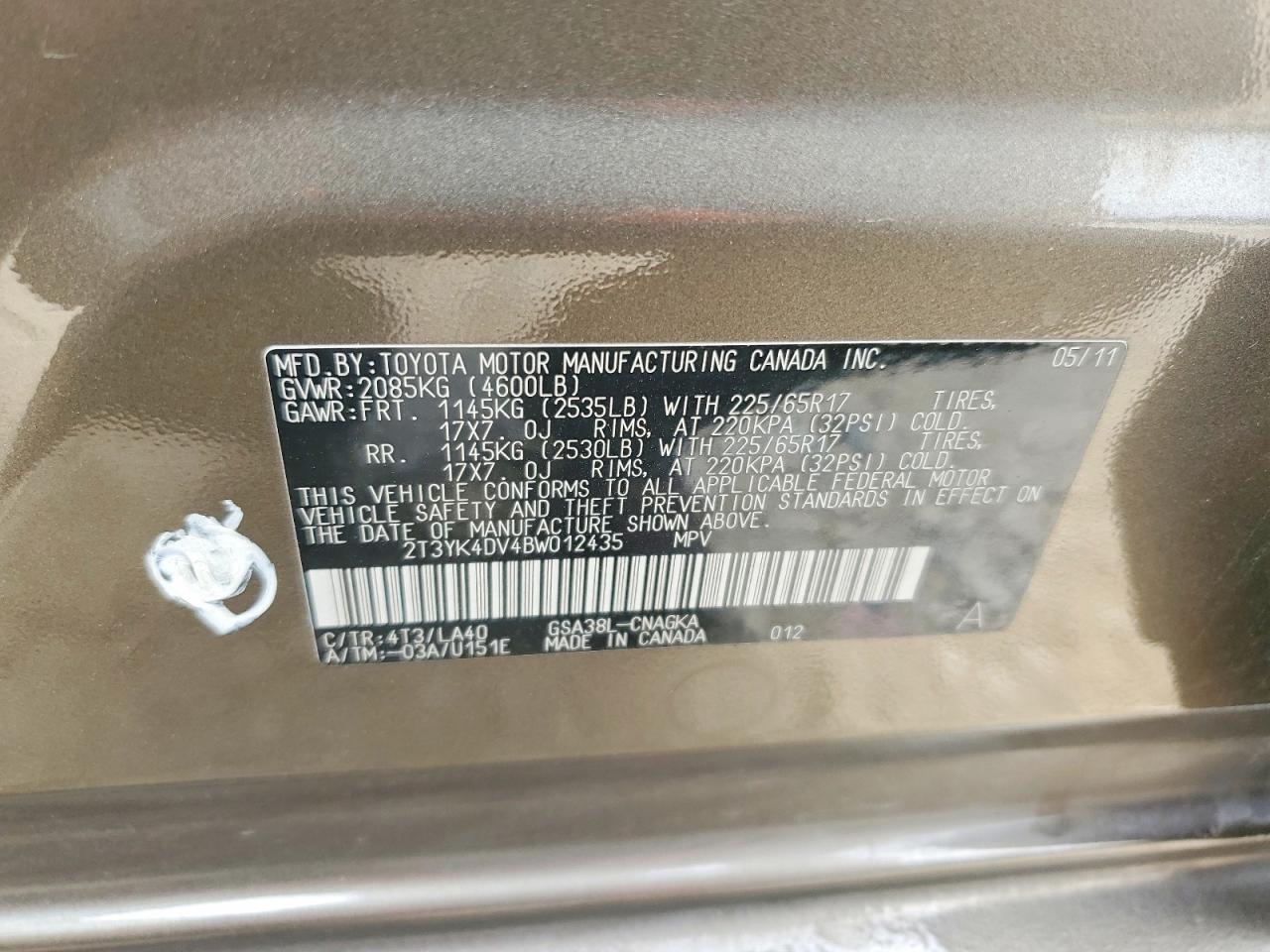 2011 TOYT RAV4 photo 13