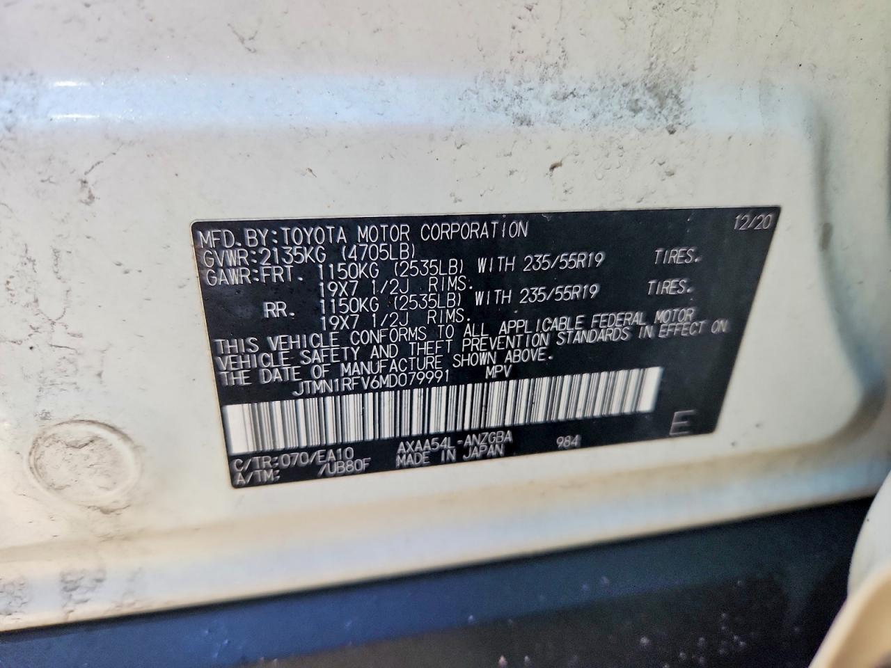 2021 TOYOTA RAV4 LIMITED photo 13