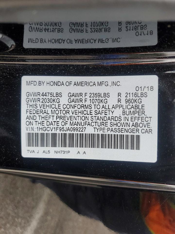 2018 HONDA ACCORD TOURING photo 34