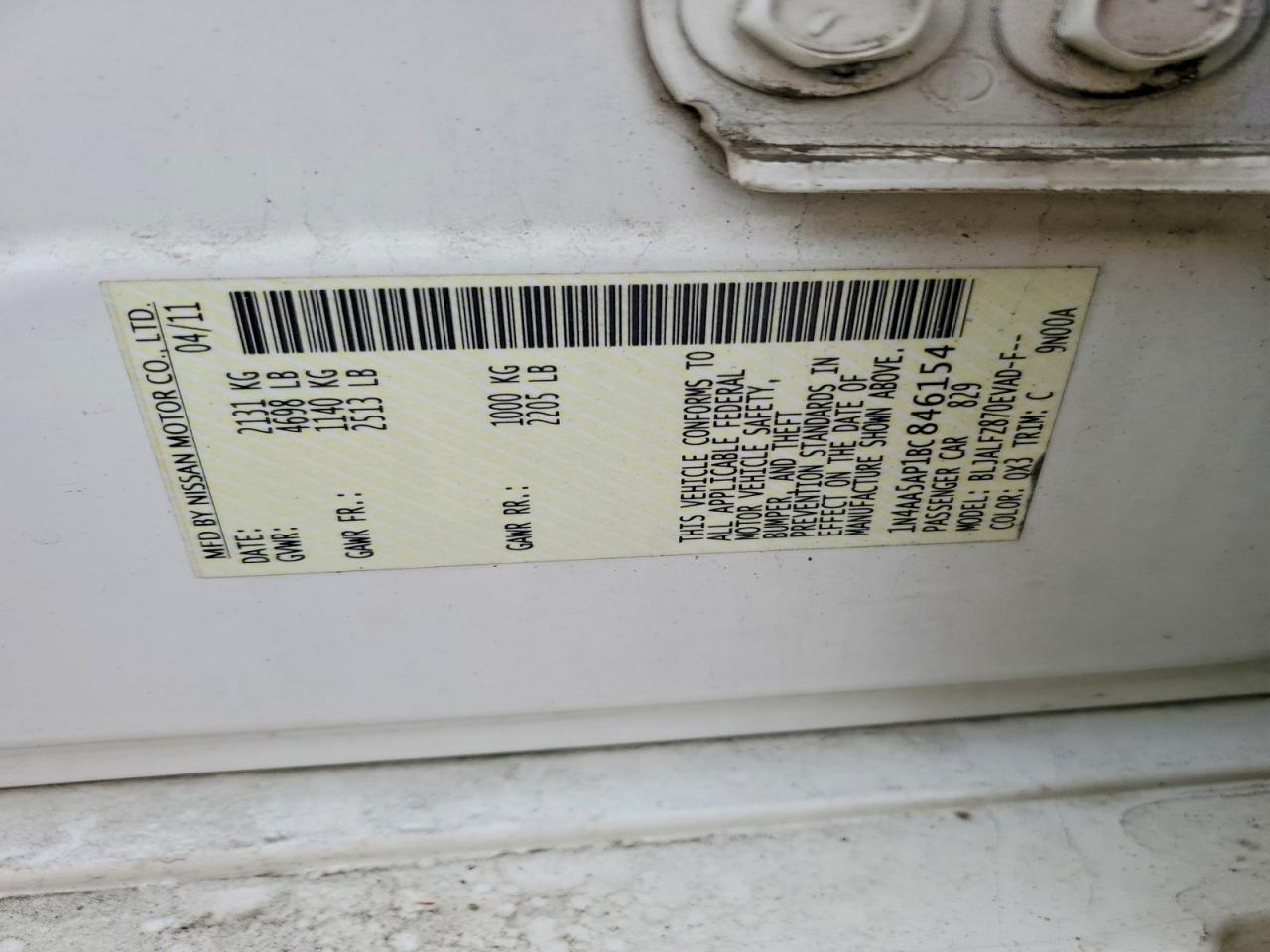 2011 NISSAN MAXIMA 3.5 S photo 23