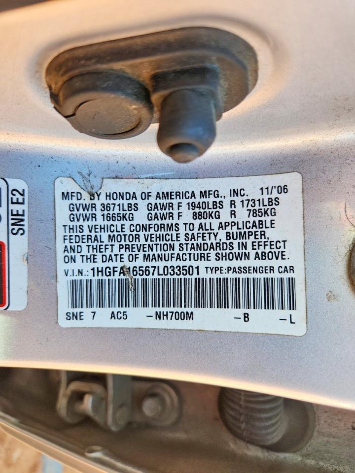 2007 HONDA CIVIC LX photo 23