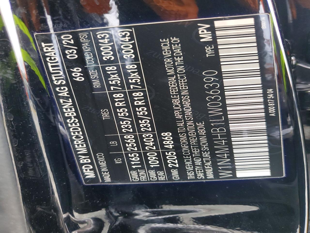2020 MERCEDES-BENZ GLB 250 4MATIC photo 25
