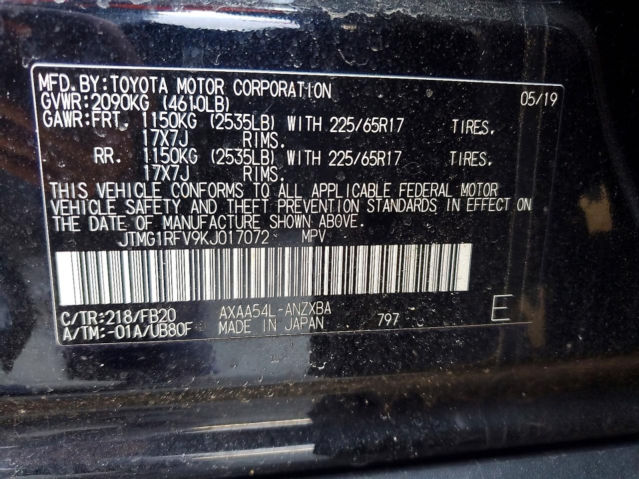 2019 TOYOTA RAV4 LE photo 23