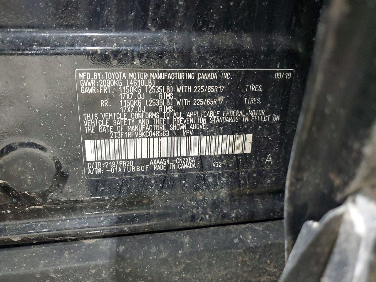 2019 TOYOTA RAV4 LE photo 40
