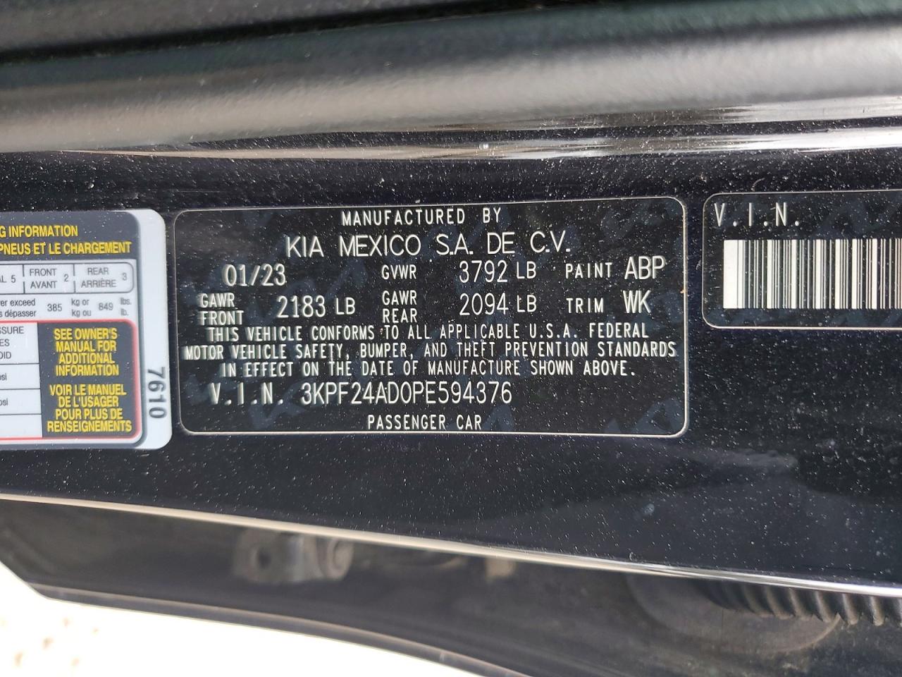 2023 KIA FORTE LXS photo 23