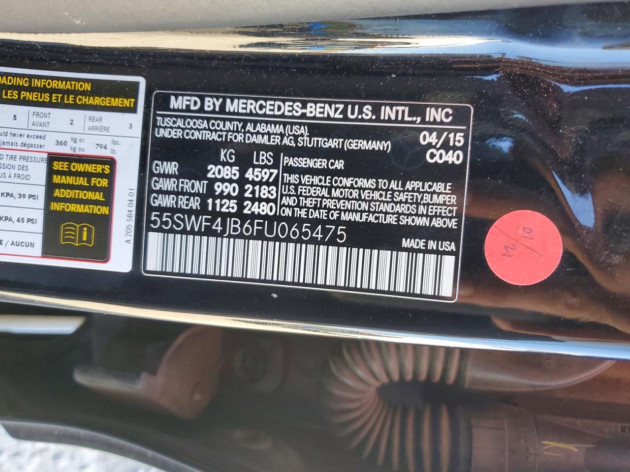 2015 MERCEDES-BENZ C 300 photo 23