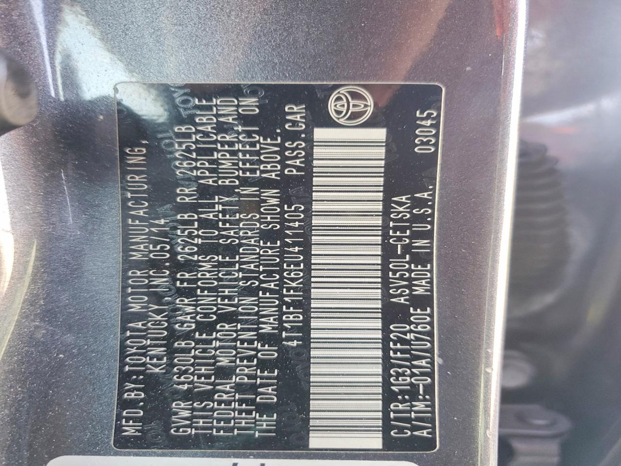2014 TOYOTA CAMRY SE photo 23