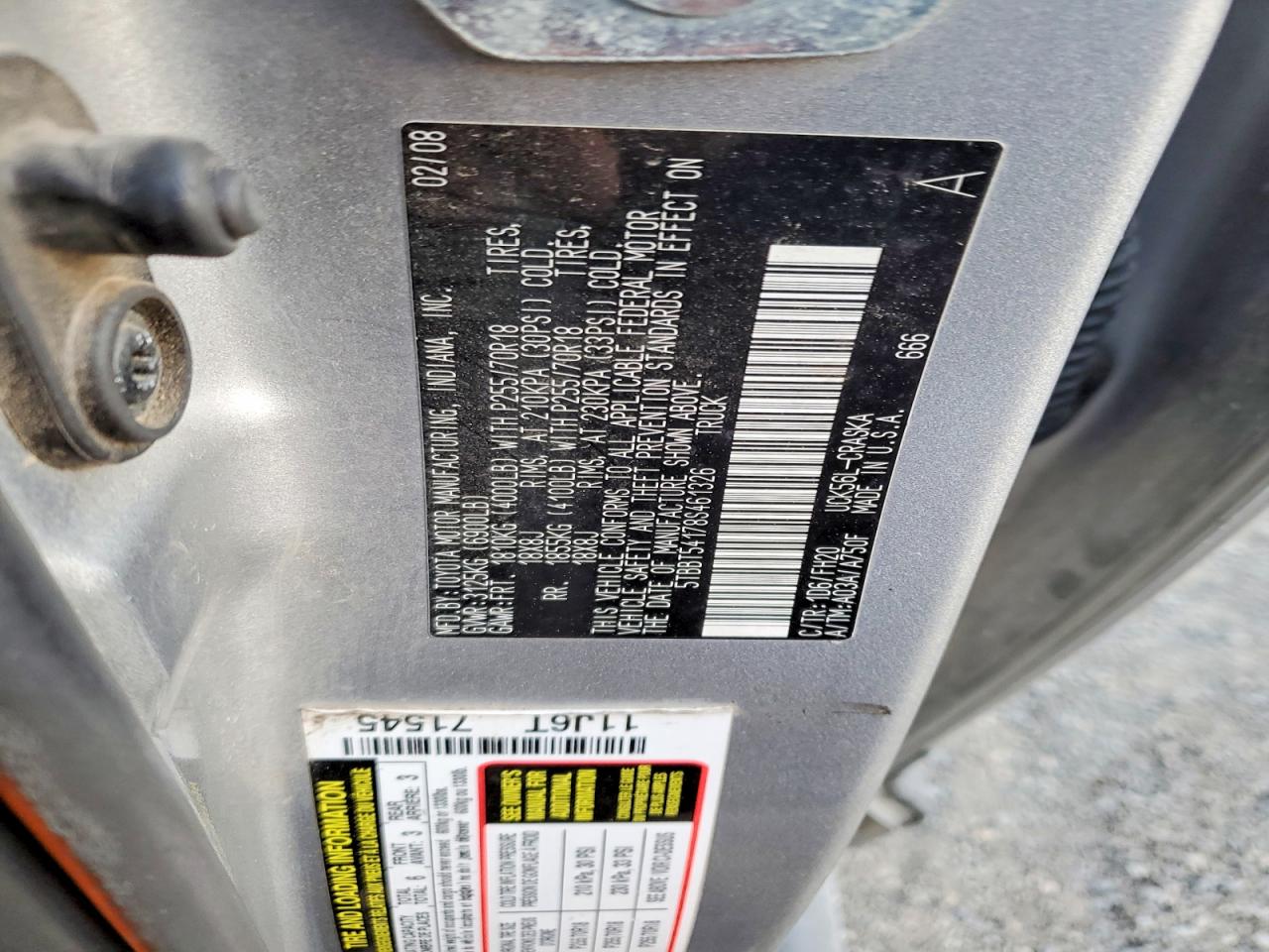2008 TOYOTA TUNDRA GRADE photo 12