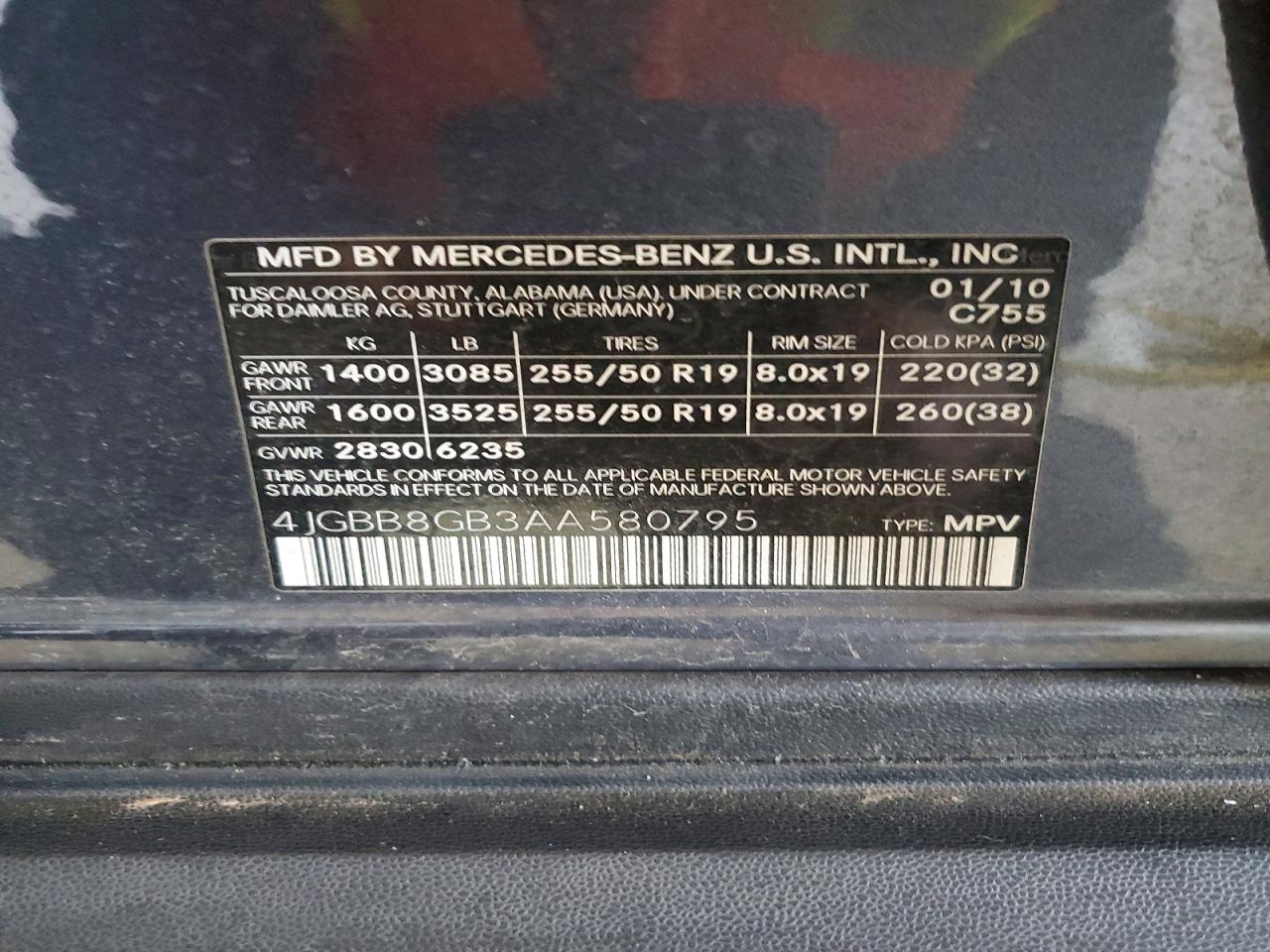 2010 MERCEDES-BENZ ML 350 4MATIC photo 25