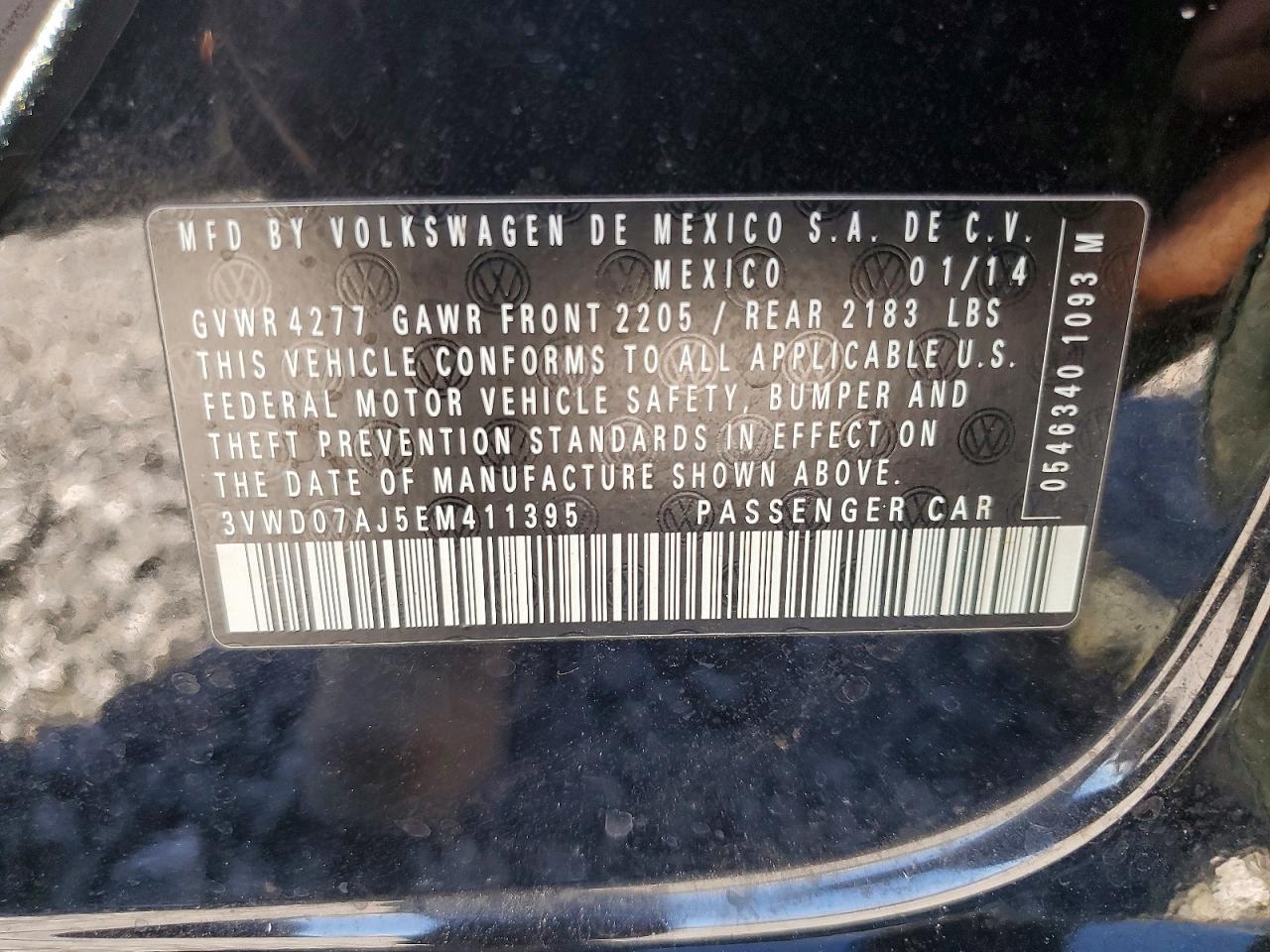 2014 VOLKSWAGEN JETTA SE photo 12