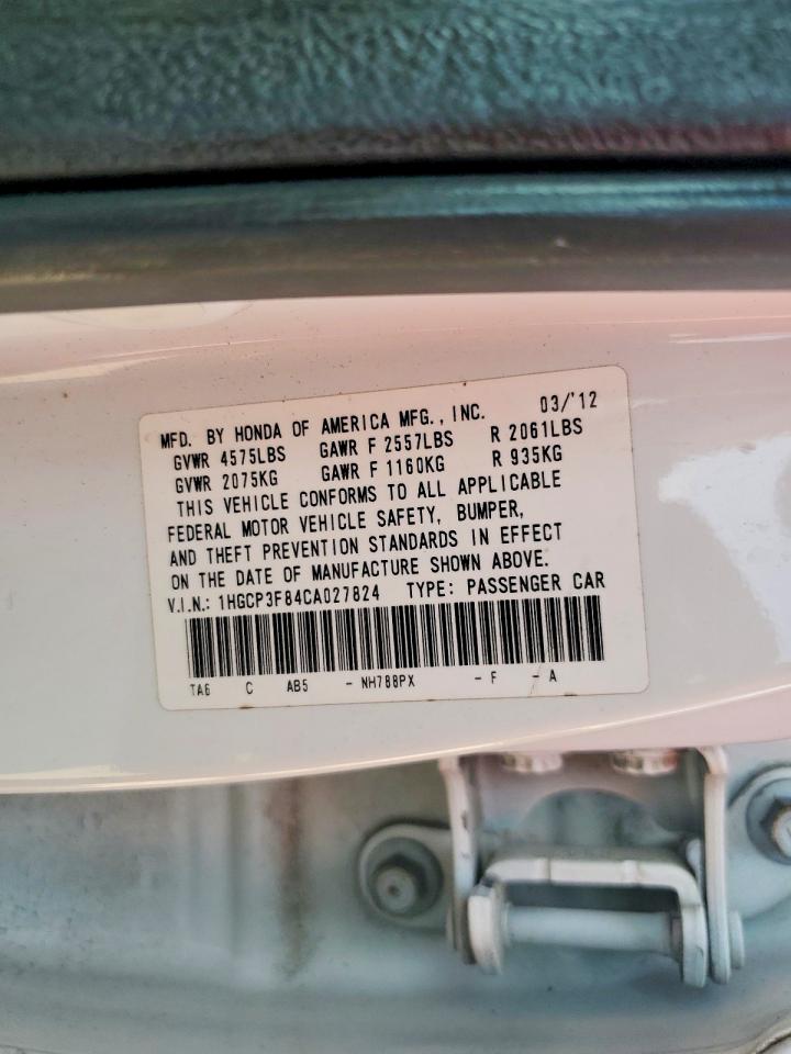 2012 HONDA ACCORD EXL photo 34