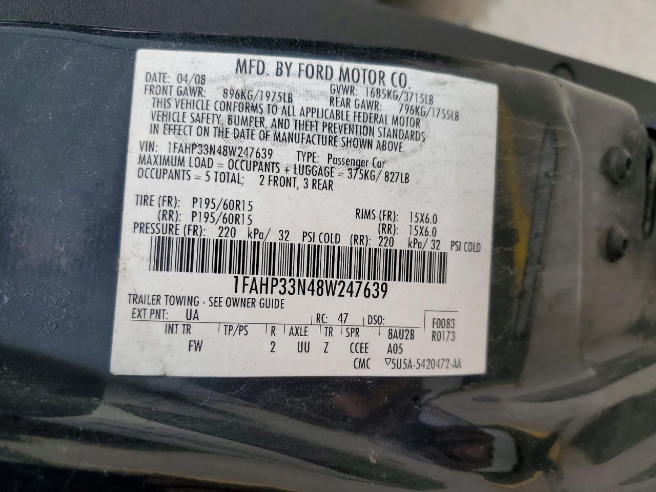 2008 FORD FOCUS SE photo 25