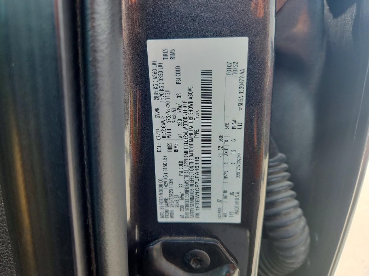 2018 FORD F150 SUPERCREW photo 25