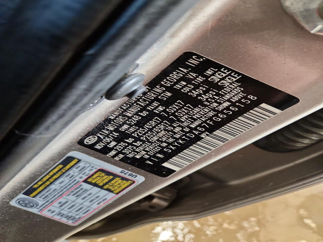 2015 KIA SORENTO LX photo 14