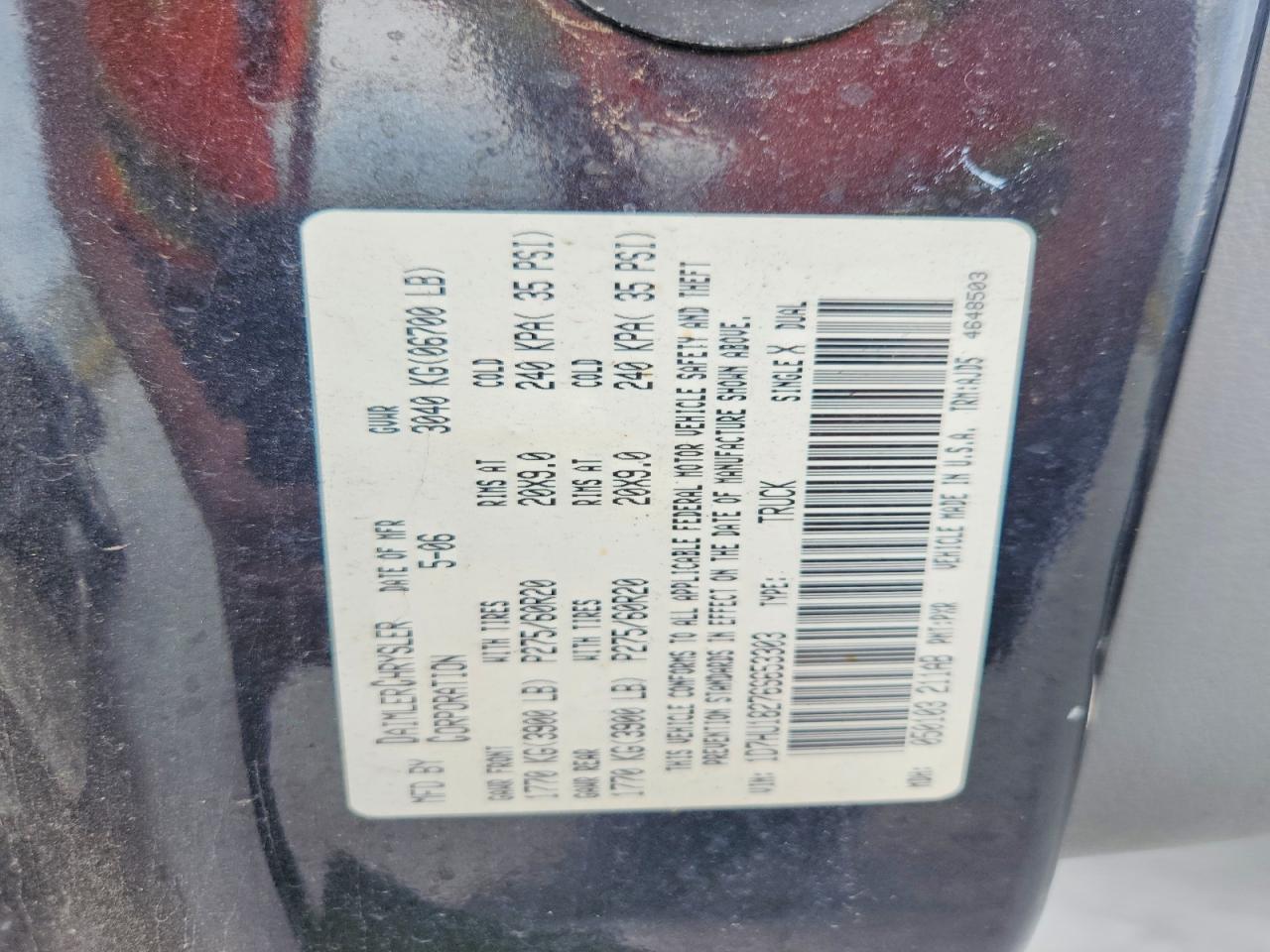 2006 DODGE RAM 1500 photo 23