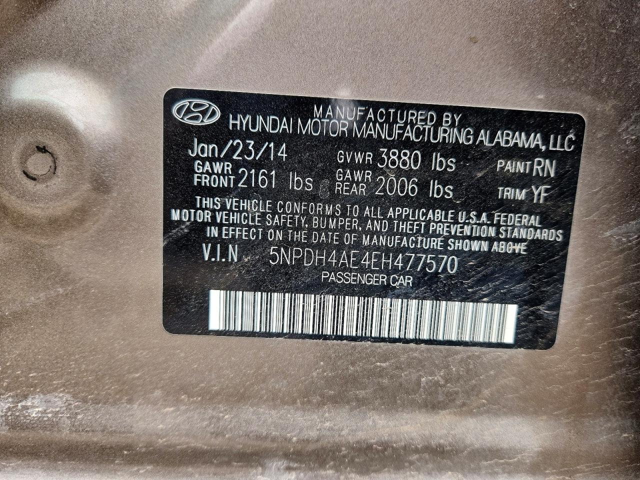 2014 HYUNDAI ELANTRA LIMITED photo 34