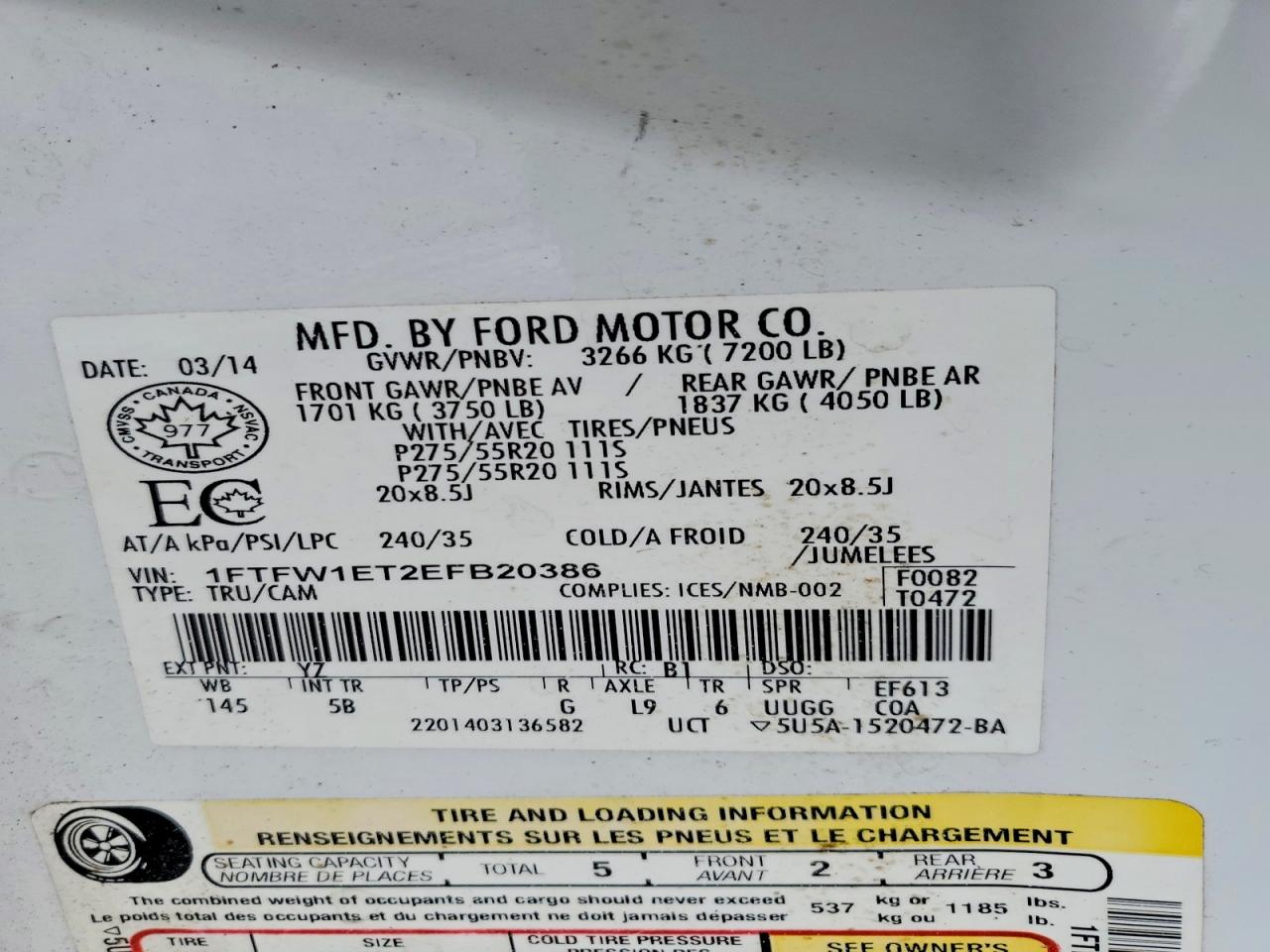 2014 FORD F150 SUPERCREW photo 23